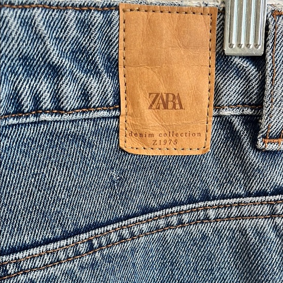 ZARA Z1975 High Waist Wide Leg Jeans, Size 10 - Picture 3 of 11